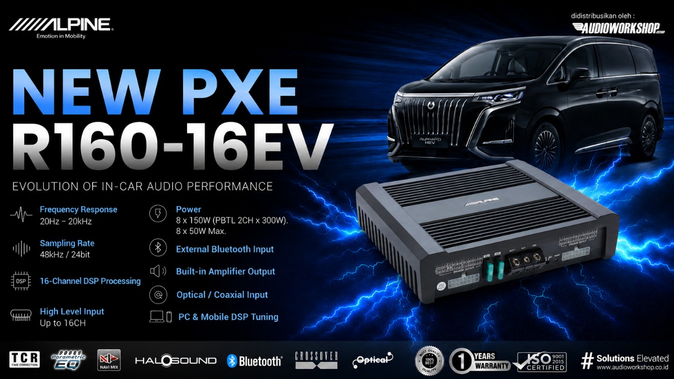 Alpine PXE-R160-16EV, the Latest 16-Channel DSP for the Ultimate Car Audio Upgrade
